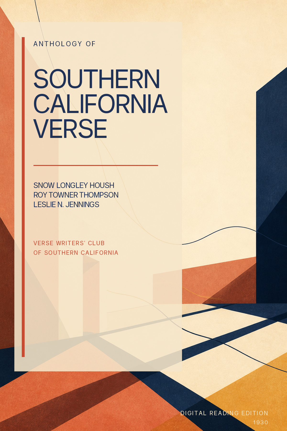 Anthology of Southern California Verse